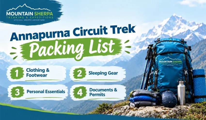 Annapurna Circuit Trek Packing List: What to Pack for the Trek