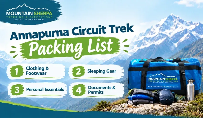 Annapurna Circuit Trek Packing List: What to Pack for the Trek